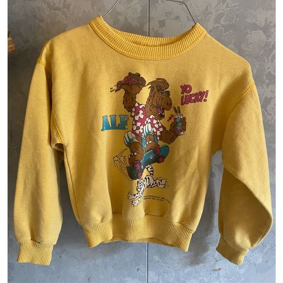 Vintage Youth ALF sweatshirt Alein Productions 1987 Sz 5/6 - Picture 3 of 7